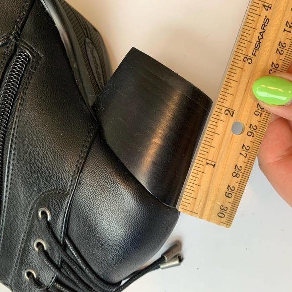 Baretraps Womens Roscoe Ankle Heeled Booties Size 6M Black Career Side Zip - Picture 12 of 16